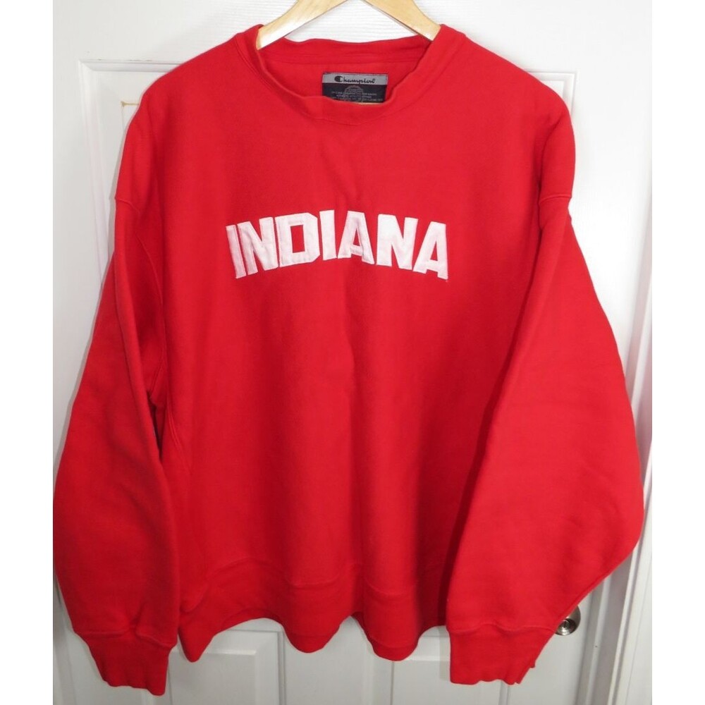 Vintage Men’s Champion Indiana Hoosiers Sweatshirt 90s College 2XL